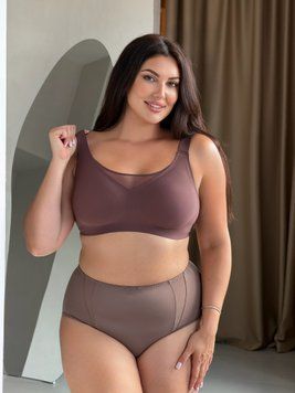 Бюстгальтер топ Annajolly 90222 сливовий, XL